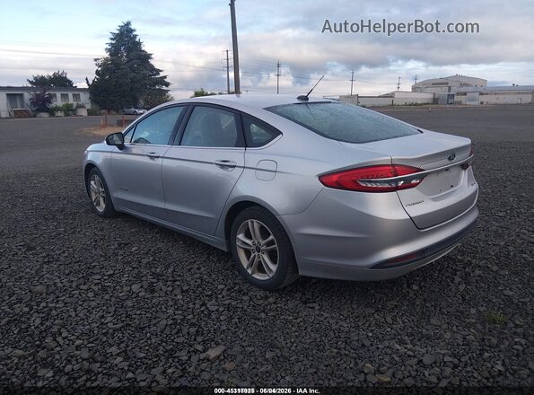 3FA6P0UU4JR243563 2018 FORD FUSION HYBRID Серебряный Задняя левая четверть