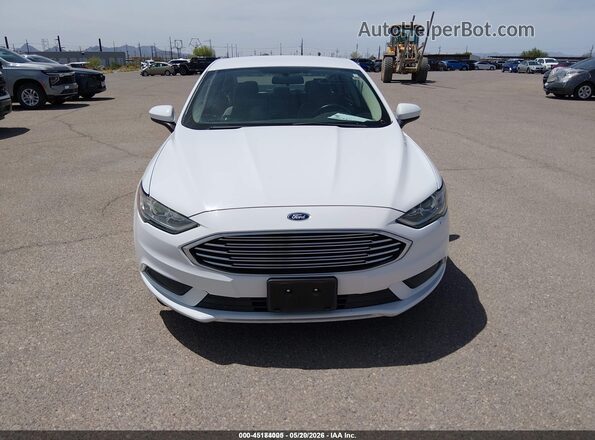 3FA6P0UU5JR212726 2018 FORD FUSION HYBRID White Widok zestawu wskaźników