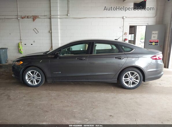 3FA6P0UU5JR254300 2018 FORD FUSION HYBRID Gray Սալոնի 360 աստիճան տեսք