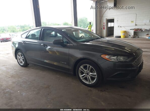 3FA6P0UU5JR254300 2018 FORD FUSION HYBRID Gray Սալոնի հետևի տեսք