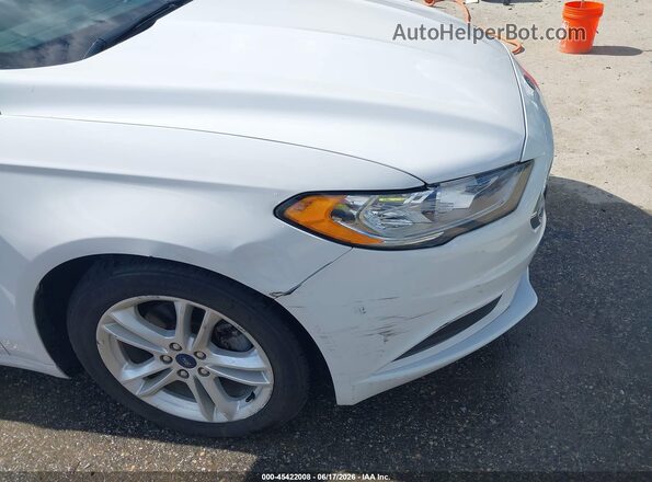 3FA6P0UU5JR281982 2018 FORD FUSION HYBRID Белый Вид спереди
