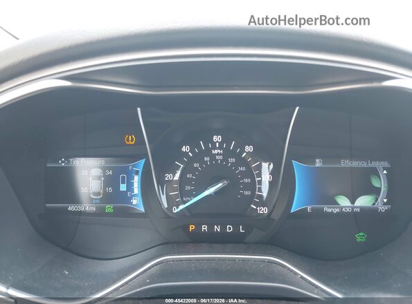 3FA6P0UU5JR281982 2018 FORD FUSION HYBRID Белый Вид задних сидений