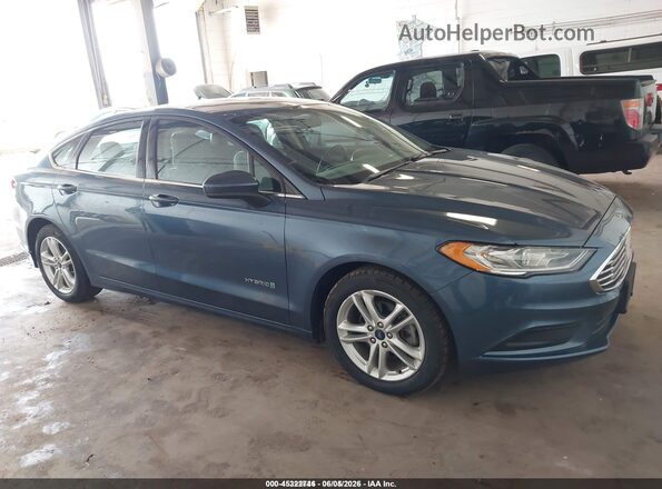 3FA6P0UU5JR282033 2018 FORD FUSION HYBRID Синий 