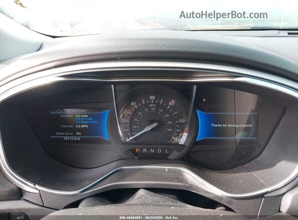 3FA6P0UU6GR142033 2016 FORD FUSION HYBRID Blue Vista de los asientos traseros