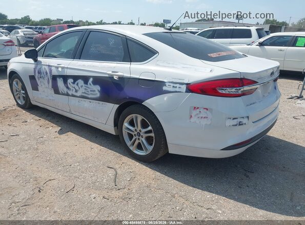 3FA6P0UU7JR186243 2018 FORD FUSION HYBRID White Հետևի ձախ