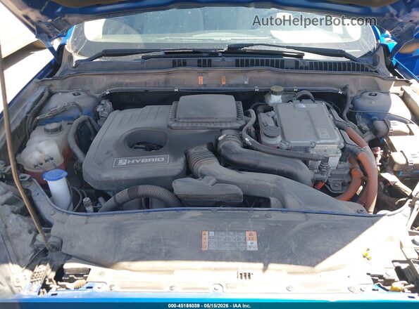 3FA6P0UU7JR209441 2018 FORD FUSION HYBRID Blue 