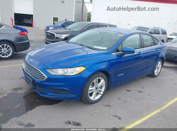 3FA6P0UU7JR209441 2018 FORD FUSION HYBRID Blue 