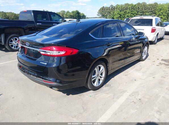 3FA6P0UU8JR122289 2018 FORD FUSION HYBRID Black უკანა მარჯვენა