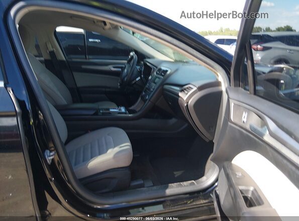 3FA6P0UU8JR122289 2018 FORD FUSION HYBRID Black წინა სალონის ხედი
