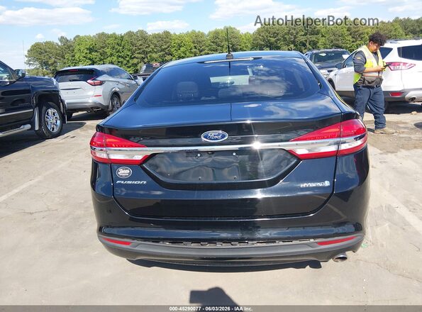 3FA6P0UU8JR122289 2018 FORD FUSION HYBRID Black 