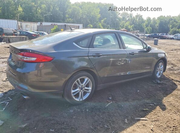 3FA6P0UU9JR122883 2018 FORD FUSION Серый Задняя правая четверть