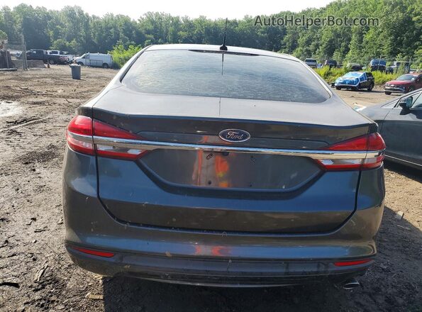 3FA6P0UU9JR122883 2018 FORD FUSION Серый Вид сзади