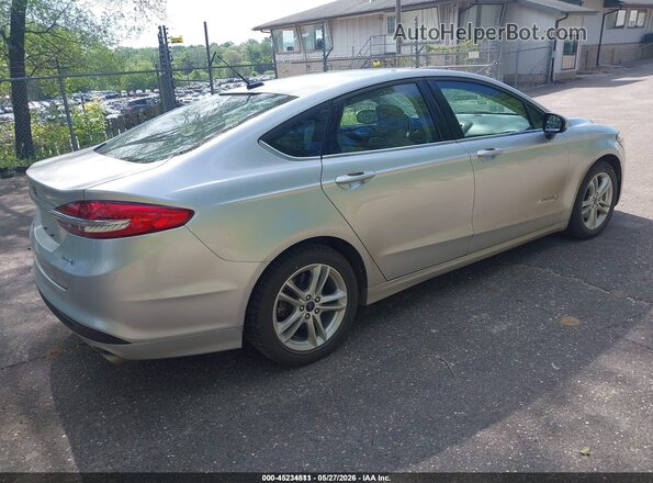 3FA6P0UUXJR101170 2018 FORD FUSION HYBRID Silver Задня ліва чверть