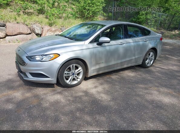 3FA6P0UUXJR101170 2018 FORD FUSION HYBRID Silver Передня ліва чверть