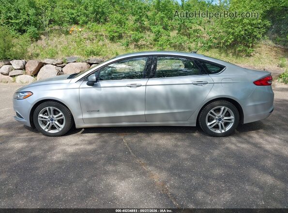 3FA6P0UUXJR101170 2018 FORD FUSION HYBRID Silver Вид щитка приладів