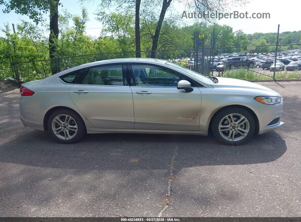 3FA6P0UUXJR101170 2018 FORD FUSION HYBRID Silver Вид панелі приладів