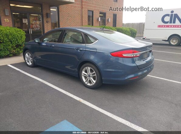 3FA6P0UUXJR235967 2018 FORD FUSION HYBRID Синий Задняя левая четверть