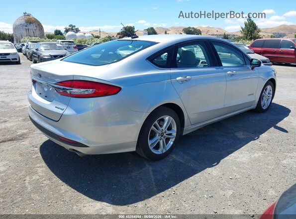3FA6P0UUXJR243602 2018 FORD FUSION HYBRID Silver 