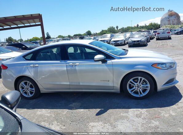 3FA6P0UUXJR243602 2018 FORD FUSION HYBRID Silver 