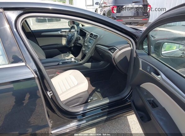 3FA6P0UUXJR282089 2018 FORD FUSION HYBRID Black Вид салону спереду