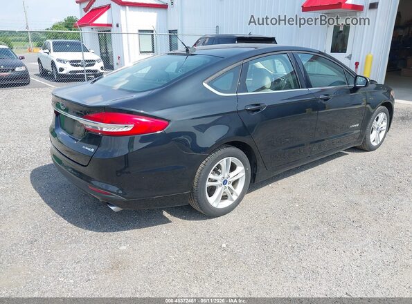3FA6P0UUXJR282089 2018 FORD FUSION HYBRID Black Задня права чверть