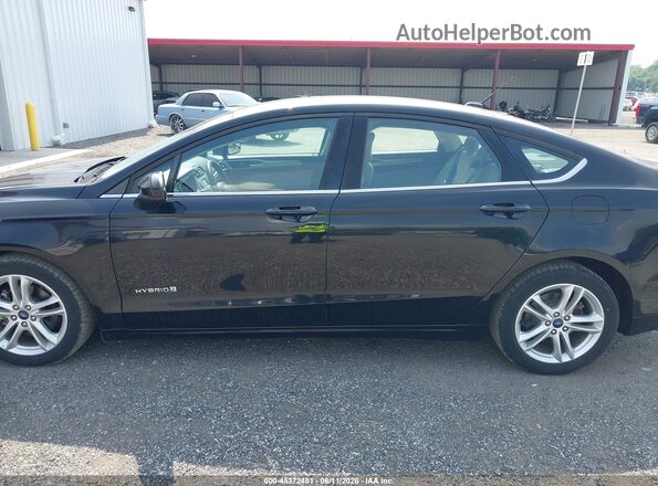 3FA6P0UUXJR282089 2018 FORD FUSION HYBRID Black 