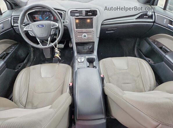 3FA6P0VP2HR219863 2017 FORD FUSION Серый Вид панели приборов