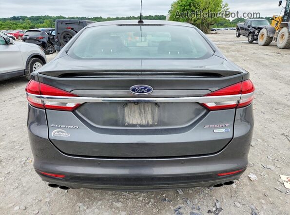 3FA6P0VP2HR219863 2017 FORD FUSION Серый Вид сзади