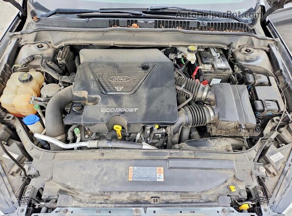 3FA6P0VP2HR219863 2017 FORD FUSION Серый Вид задней части салона