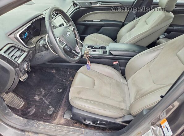 3FA6P0VP2HR219863 2017 FORD FUSION Серый Вид салона спереди