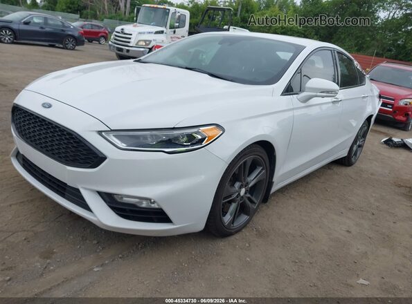 3FA6P0VP2HR351795 2017 FORD FUSION White წინა მარცხენა ხედი სამი მეოთხედიდან