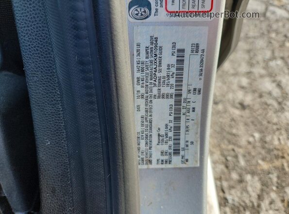 3FADP4AJXKM109048 2019 FORD FIESTA Серебряный Вид подкапотного пространства