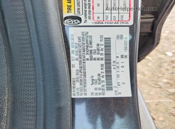 3FADP4BJ0HM132782 2017 FORD FIESTA Серый 