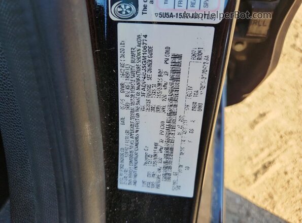 3FADP4BJ5GM106774 2016 FORD FIESTA Black Вид підкапотного простору