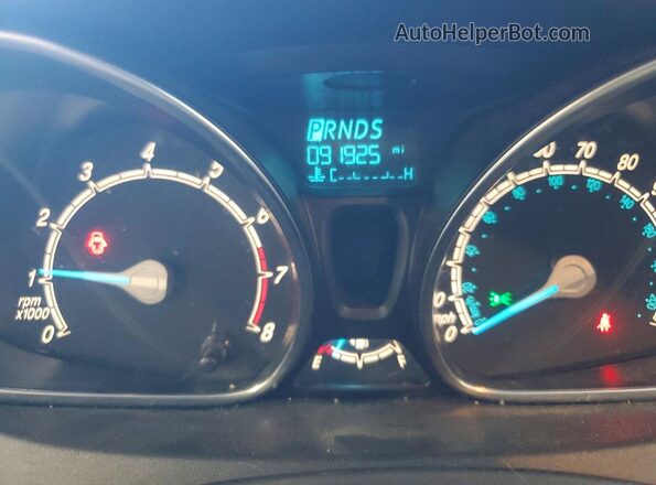 3FADP4BJ5KM106492 2019 FORD FIESTA Red Вид щитка приладів