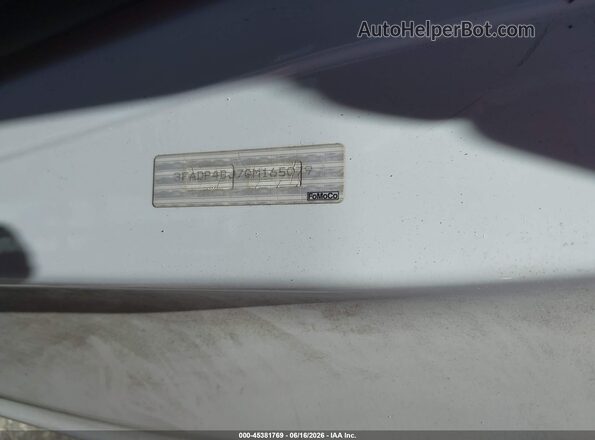 3FADP4BJ7GM165079 2016 FORD FIESTA White 
