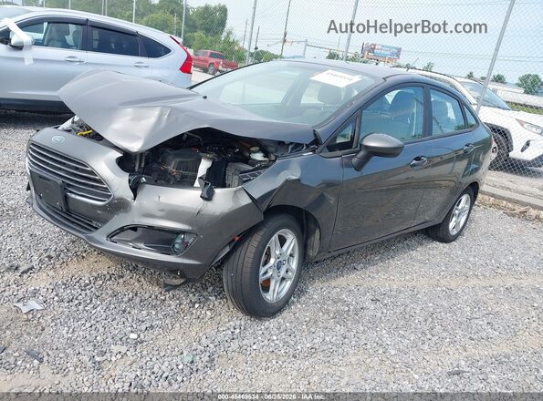 3FADP4BJ7JM107979 2018 FORD FIESTA Gray Առջևի ձախ երեք քառորդ տեսարան