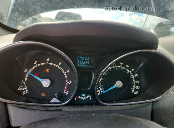 3FADP4BJ7KM123584 2019 FORD FIESTA Black Widok zestawu wskaźników