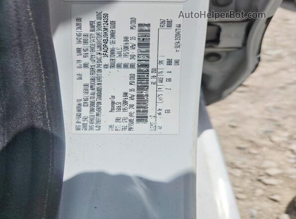 3FADP4BJ9KM124350 2019 FORD FIESTA White ძრავის განყოფილების ხედი