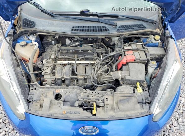 3FADP4BJXKM119674 2019 FORD FIESTA Синий Вид задней части салона