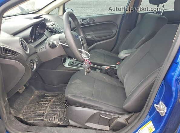 3FADP4BJXKM119674 2019 FORD FIESTA Синий Вид салона спереди