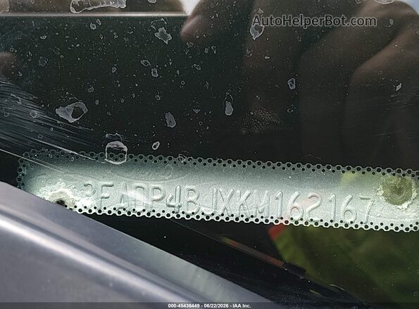 3FADP4BJXKM162167 2019 FORD FIESTA Blue ძრავის განყოფილების ხედი