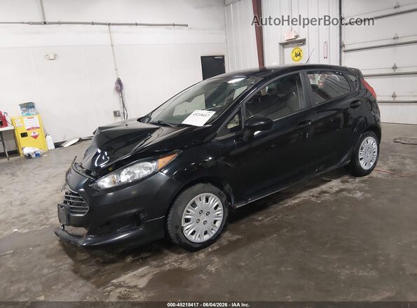 3FADP4EE3HM159621 2017 FORD FIESTA Черный Передняя левая четверть