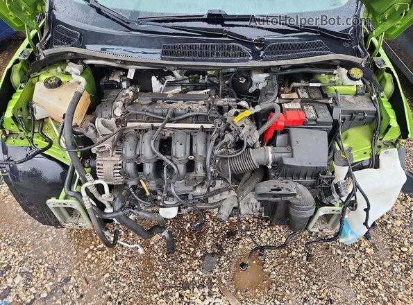 3FADP4EJ3JM142658 2018 FORD FIESTA Зеленый Вид задней части салона