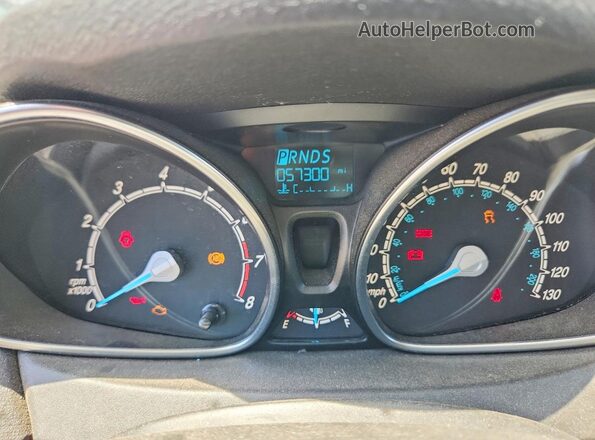 3FADP4EJ4JM112214 2018 FORD FIESTA White Вид щитка приладів