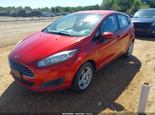 3FADP4EJ4JM128820 2018 FORD FIESTA Red Առջևի ձախ երեք քառորդ տեսարան