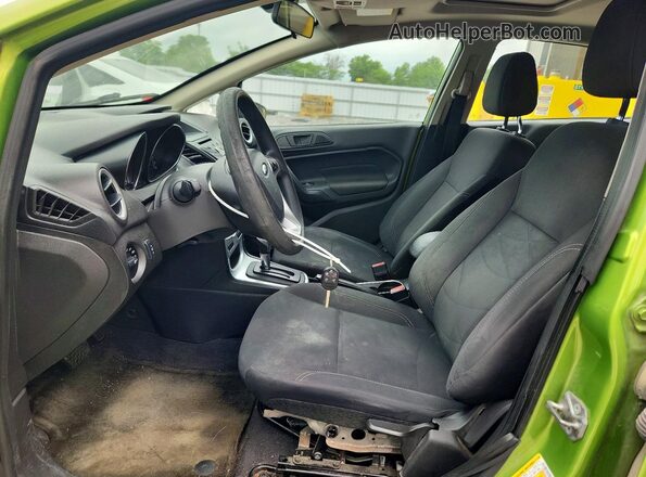 3FADP4EJ5JM142001 2018 FORD FIESTA Green Front interior view