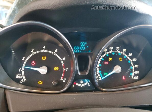3FADP4EJ9GM156945 2016 FORD FIESTA Серый Вид задних сидений