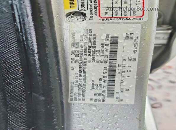 3FADP4EJXHM125429 2017 FORD FIESTA Silver Engine compartment view