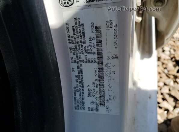 3FADP4FJ4HM136473 2017 FORD FIESTA White 